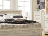 Bellaby Whitewash King Panel Bed, Dresser, Mirror, Chest And 2 Nightstands