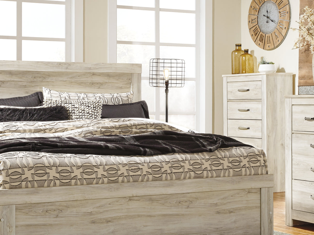 Bellaby Whitewash King Panel Bed