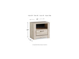 Bellaby Whitewash King Crossbuck Panel Bed, Dresser, Mirror, And Nightstand