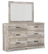 Hodanna Whitewash Dresser And Mirror