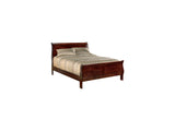 Alisdair Reddish Brown California King Sleigh Bed