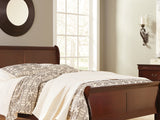 Alisdair Reddish Brown Queen Sleigh Bed, Dresser And Mirror