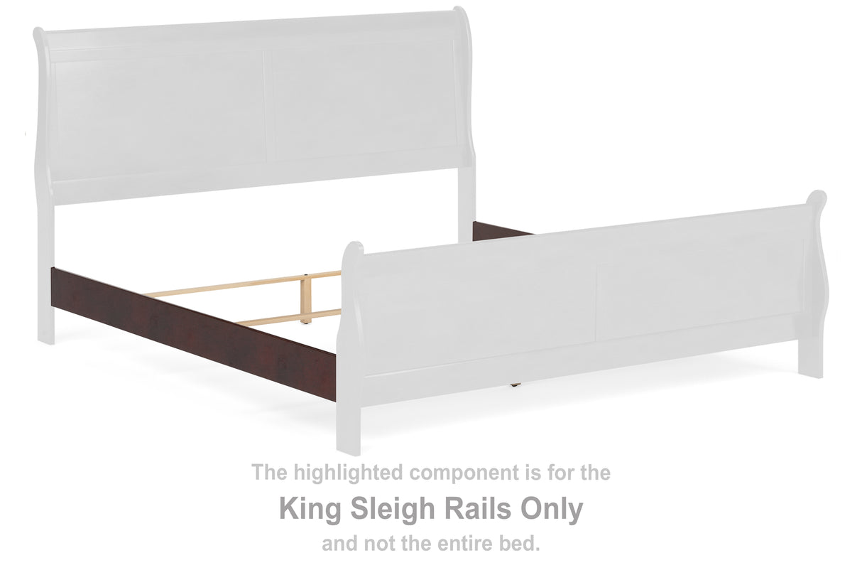 Alisdair Dark Brown King Sleigh Rails