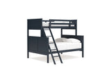 Nextonfort Blue Twin Over Full Bunk Bed