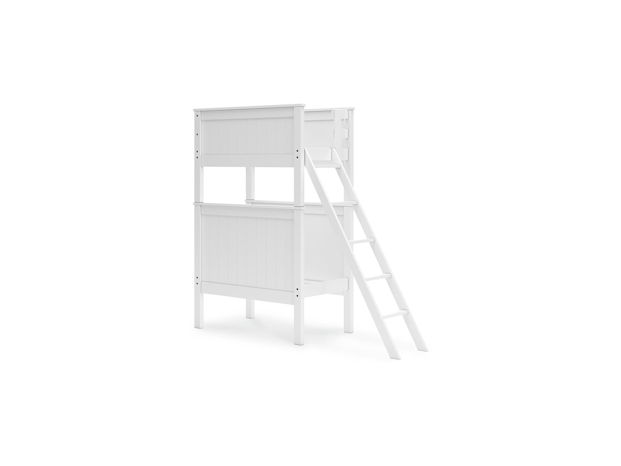 Nextonfort White Twin Over Display Bunk Bed - In Store Only