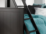 Nextonfort Black Twin Over Full Bunk Bed