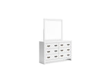 Binterglen White Twin Panel Bed, Dresser And Mirror