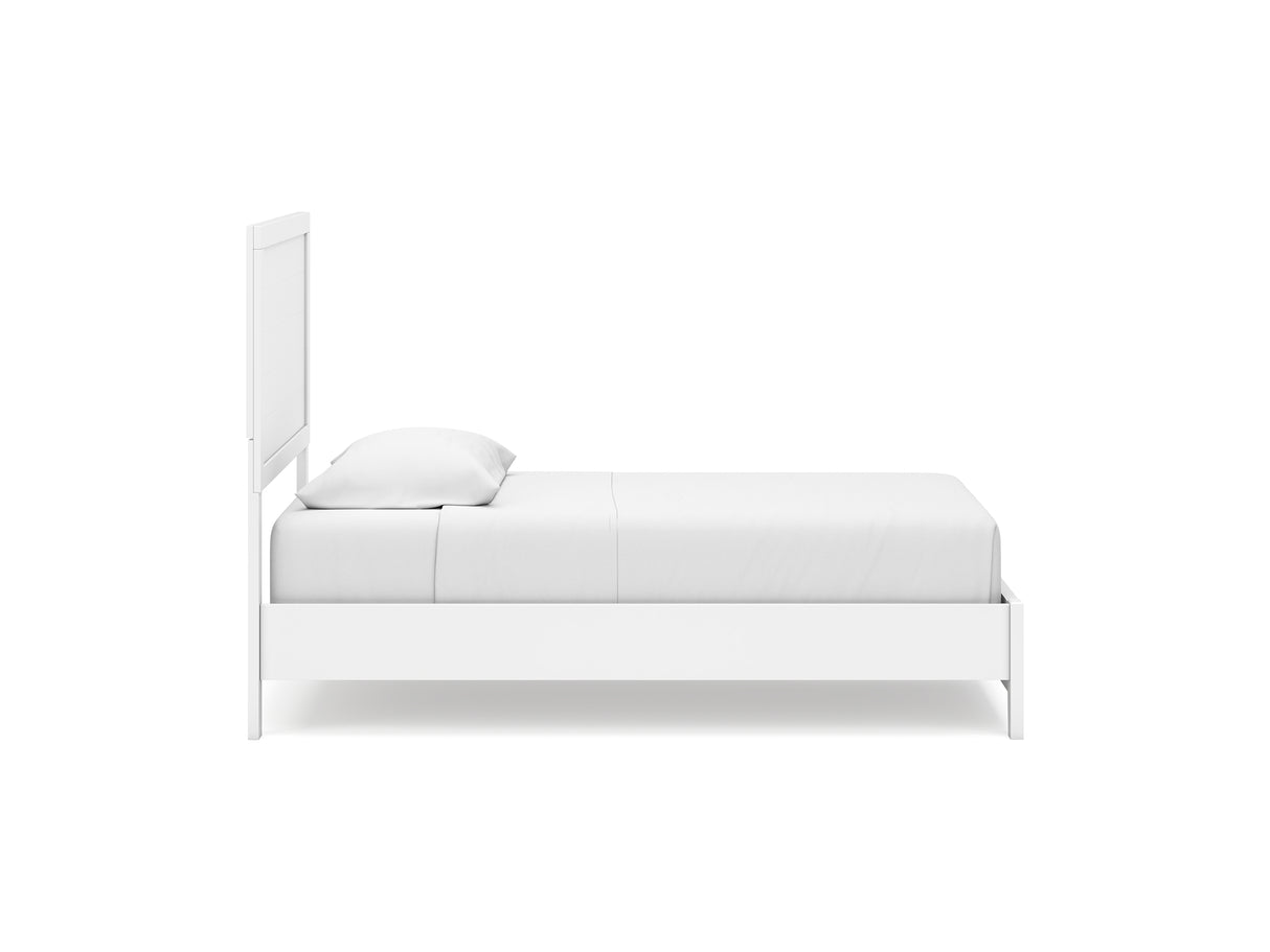 Binterglen White Twin Panel Bed, Dresser And Mirror