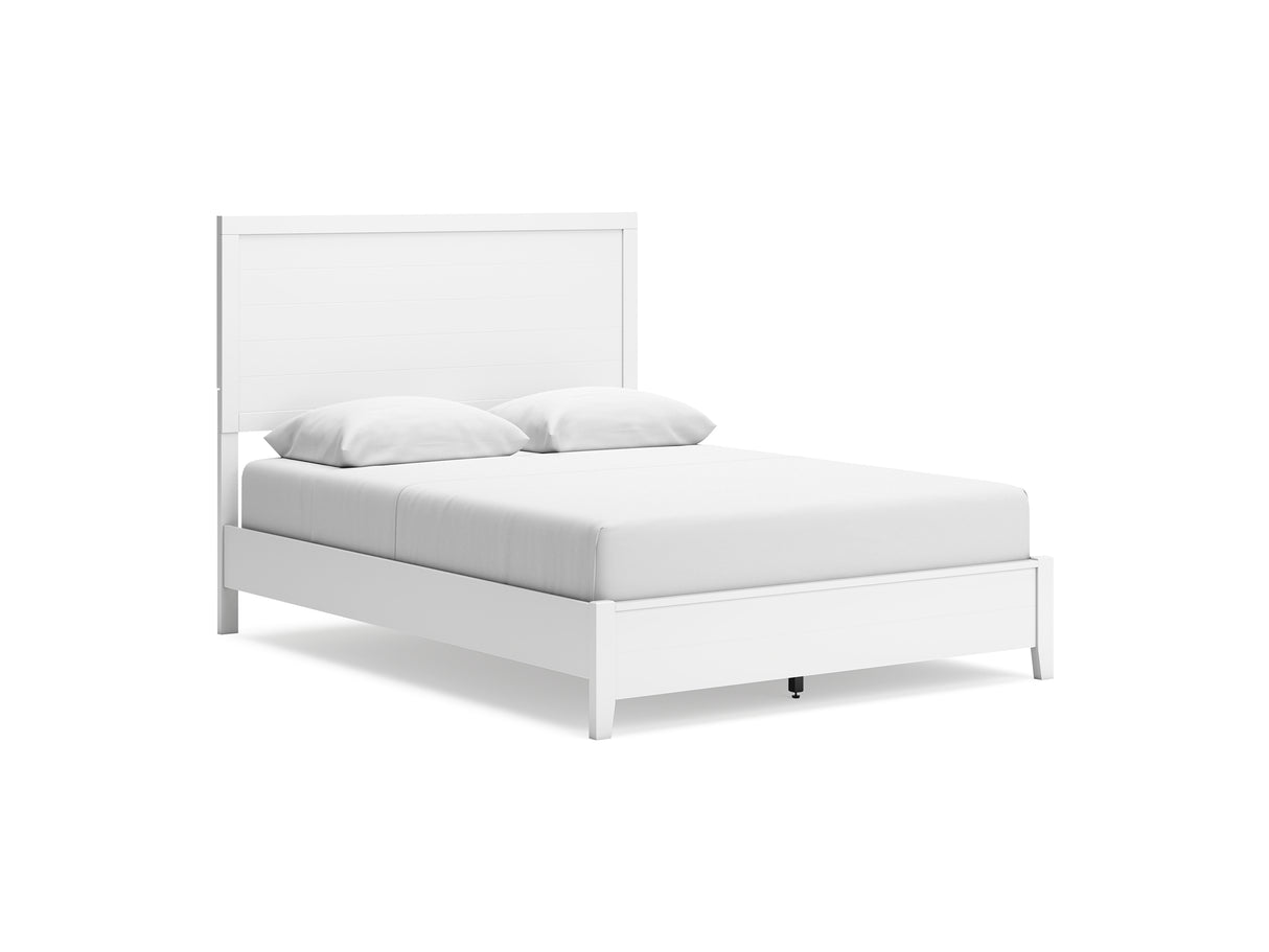 Binterglen White Queen Panel Bed, Dresser And Nightstand