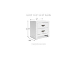 Binterglen White Queen Panel Bed, Dresser And Nightstand
