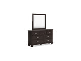 Covetown Dark Brown Dresser And Mirror