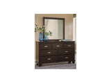 Covetown Dark Brown Dresser And Mirror