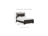 Covetown Dark Brown Queen Panel Bed, Dresser, Mirror And Nightstand