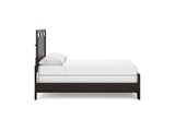 Covetown Dark Brown Queen Panel Bed, Dresser, Mirror And Nightstand