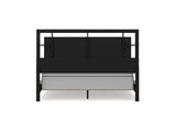 Covetown Dark Brown California King Panel Bed
