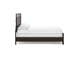 Covetown Dark Brown California King Panel Bed