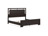 Covetown Dark Brown King Panel Bed, Dresser And Mirror
