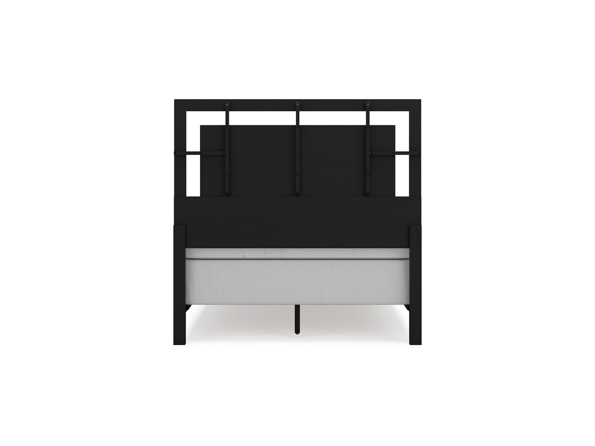 Covetown Dark Brown Full Panel Bed