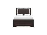 Covetown Dark Brown Full Panel Bed