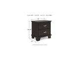 Covetown Dark Brown Queen Panel Bed, Dresser, Mirror And Nightstand