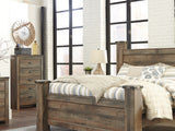 Trinell Brown King Poster Bed