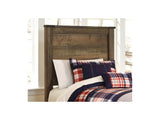 Trinell Brown Twin Panel Bed With 1 Large Storage Drawer