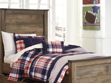 Trinell Brown Twin Panel Bed With 1 Large Storage Drawer