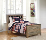 Trinell Brown Twin Bookcase Bed