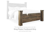 Trinell Brown King Poster Footboard