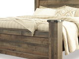 Trinell Brown King Poster Bed
