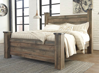 Trinell Brown King Poster Bed
