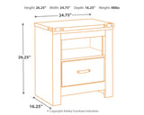 Trinell Brown Nightstand