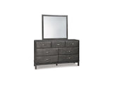 Caitbrook Gray Queen Storage Bed, Dresser, Mirror, Chest And Nightstand