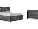 Caitbrook Gray Queen Storage Bed And Dresser