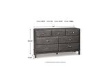 Caitbrook Gray King Storage Bed, Dresser And Nightstand