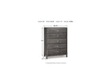 Caitbrook Gray Queen Storage Bed, Dresser, Mirror And Chest