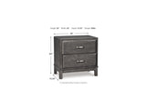 Caitbrook Gray Queen Storage Bed, Dresser, Mirror And Nightstand