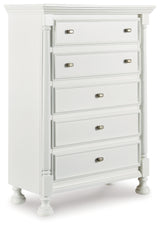 Kaslyn White Chest Of Drawers