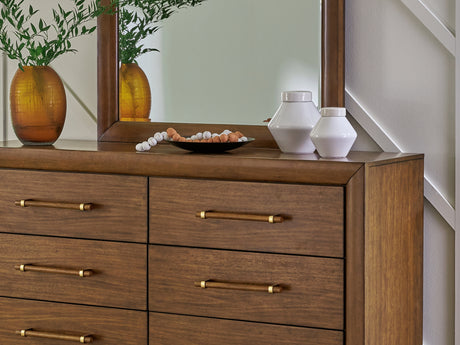 Lyncott Brown Dresser And Mirror