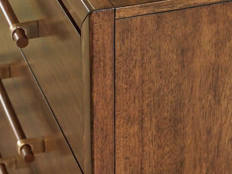 Lyncott Brown Dresser And Mirror