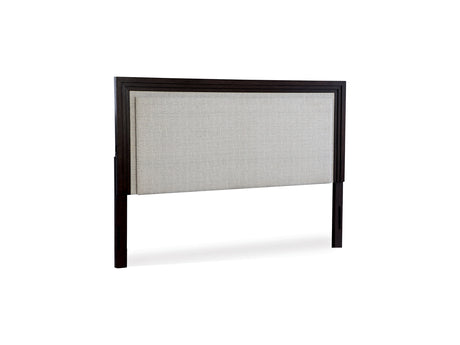 Neymorton Dark Grayish Brown King/California King Upholstered Panel Headboard, Dresser And Mirror