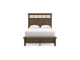 Shawbeck Dark Brown Queen Panel Bed