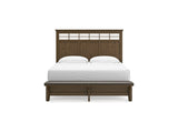 Shawbeck Dark Brown California King Panel Bed