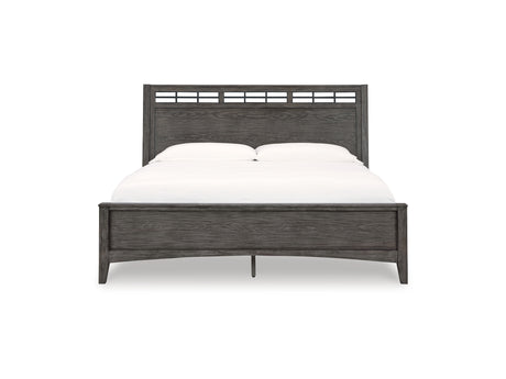 Montillan Grayish Brown California King Panel Bed