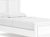 Fortman White Twin Panel Bed, Dresser And Mirror