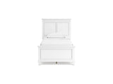 Fortman White Twin Panel Bed, Dresser And Mirror