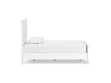 Fortman White Twin Panel Bed, Dresser And Mirror