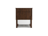 Danabrin Brown Twin Panel Bed, Dresser And Mirror