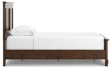 Danabrin Brown Twin Panel Bed