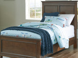 Danabrin Brown Twin Panel Bed, Dresser And Mirror
